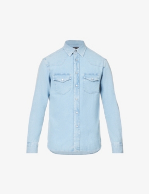 TOM FORD - Long-sleeved collared relaxed-fit cotton-poplin shirt |  