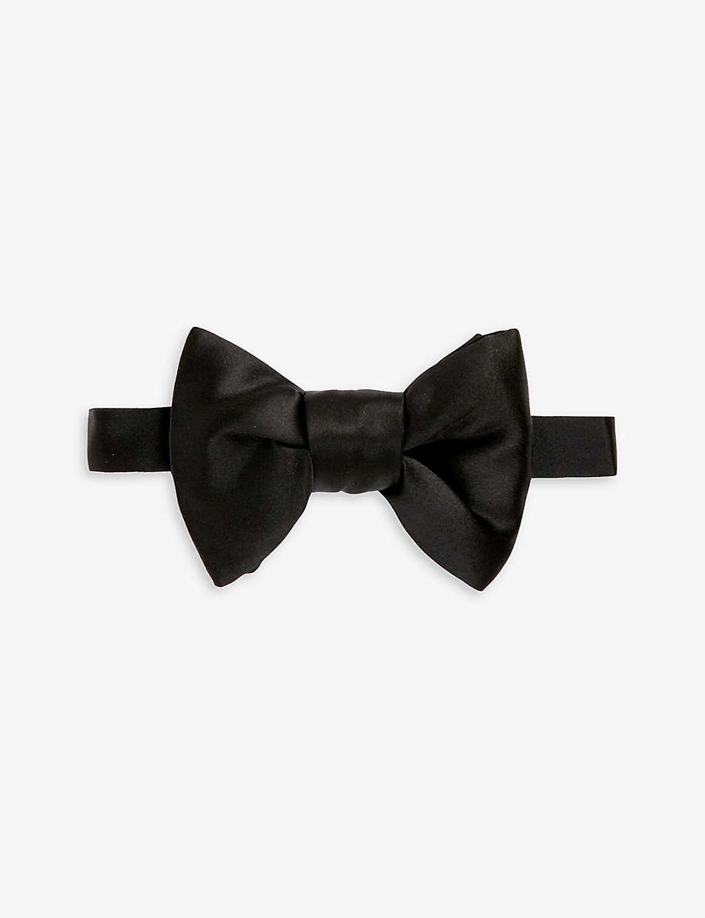 Tom Ford Mens Black Adjustable Silk Bow Tie