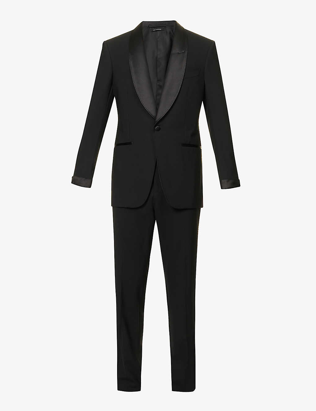 TOM FORD 3ピース スーツ Windser ダークグレー セットアップ スーツ TOM FORD 3ピース スーツ Windser ダークグレー セットアップ スーツ