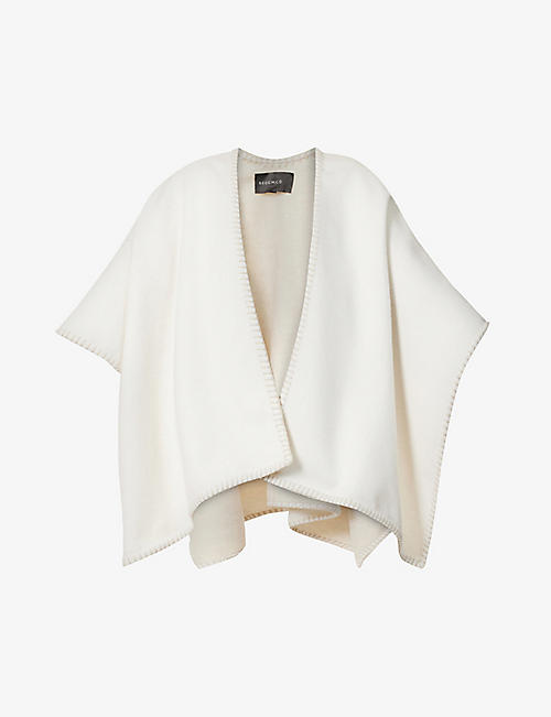 BEGG X CO: Balsas brushed wool and cashmere-blend poncho