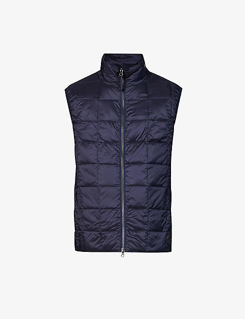 TAION: High-neck quilted shell gilet