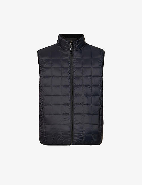 TAION: Reversible shearling-lined shell-down gilet