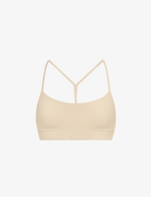 LULULEMON LULULEMON WOMEN'S TRENCH FLOW Y NULU STRETCH-JERSEY SPORTS BRA,63217163