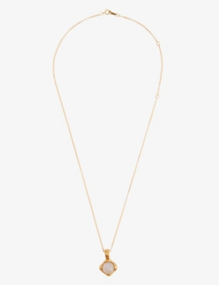 Alighieri The Lunar Fragment 24kt Gold-plated Necklace In 24 Gold
