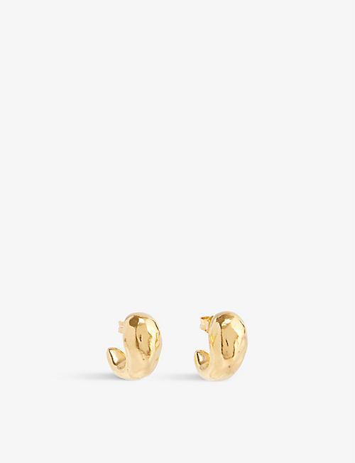ALIGHIERI: The Raindrop 24ct yellow-gold plated bronze earrings