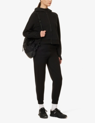 Shop Lululemon Scuba Oversized-fit Cotton-blend Hoody In Black