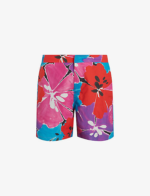 ALLSAINTS: Mallorca graphic-print regular-fit woven swim shorts
