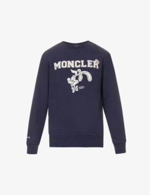 MONCLER - Moncler x Disney Roger Rabbit brand-print cotton-jersey ...