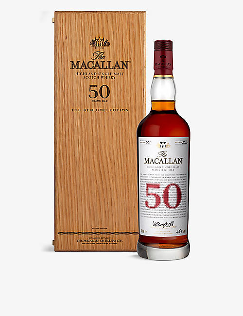 THE MACALLAN: The Red Collection 50-year-old Highland single-malt Scotch whisky 700ml
