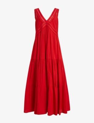 Selfridges shop red dress