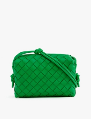 Bottega Veneta Loop Mini Intrecciato-leather Cross-body Bag In