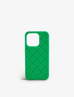 BOTTEGA VENETA Intrecciato iPhone 14 Pro rubber phone case