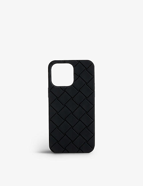 BOTTEGA VENETA: Intrecciato iPhone 14 Pro Max rubber phone case