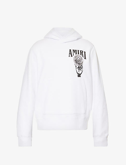 AMIRI: Crystal ball relaxed-fit cotton-jersey hoody