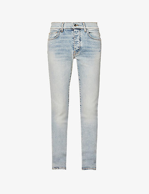 AMIRI: Stack slim-fit mid-rise stretch-denim jeans