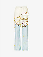 AMIRI: Sunscape graphic-print wide-leg cotton-jersey pyjama trousers