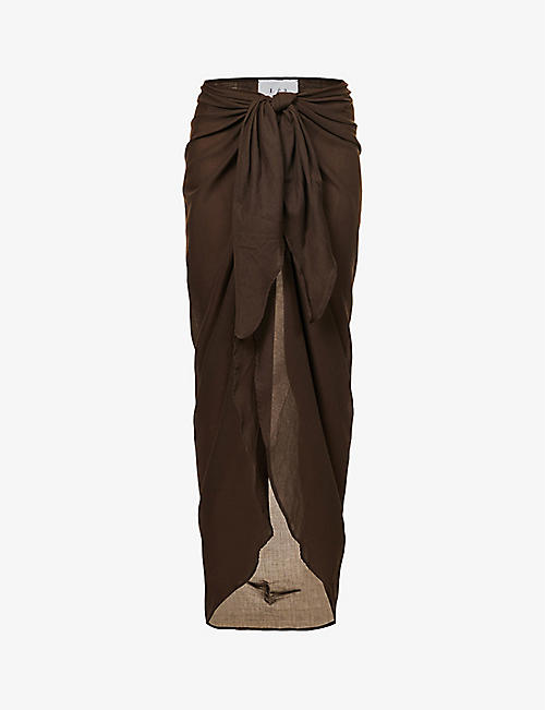 LEA THE LABEL: Le Paréo knot-tie organic-cotton sarong