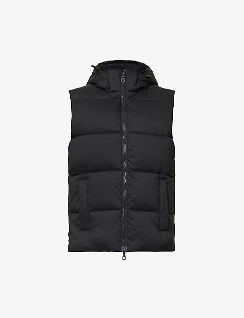 GIRLFRIEND COLLECTIVE: Hooded padded recycled-polyester gilet
