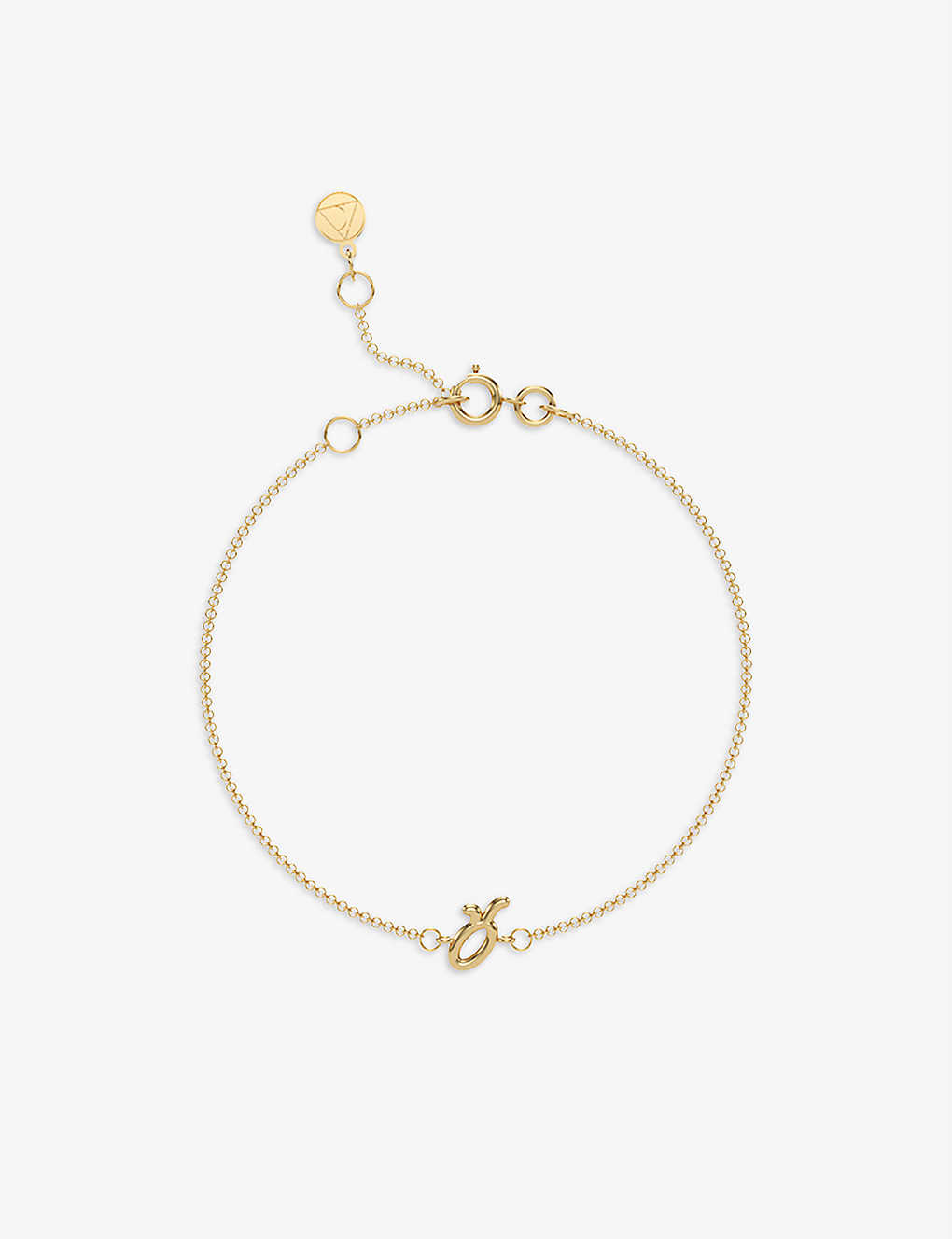 The Alkemistry Taurus Zodiac 18ct Recycled Yellow Gold Bracelet