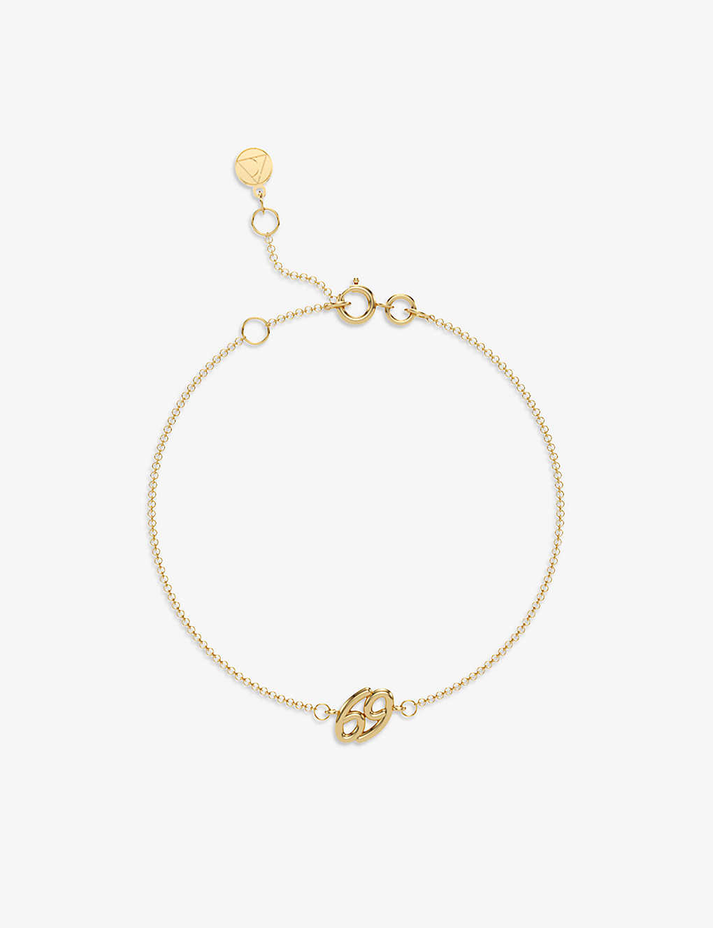 The Alkemistry Cancer Zodiac 18ct Recycled Yellow Gold Bracelet