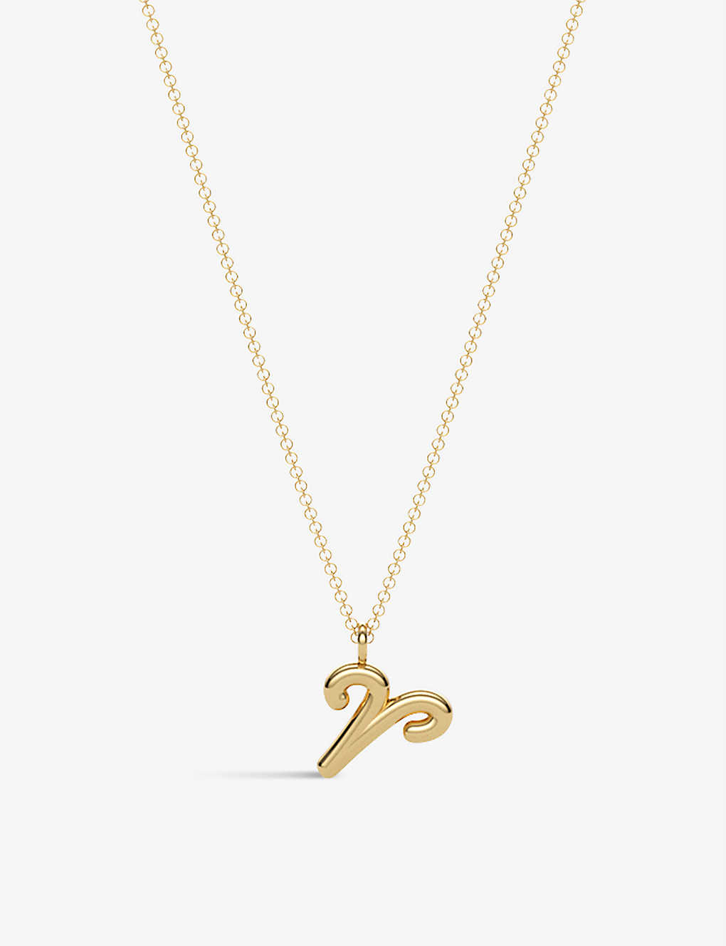 The Alkemistry Womens Yellow Aries Zodiac 18ct Yellow-gold Necklace