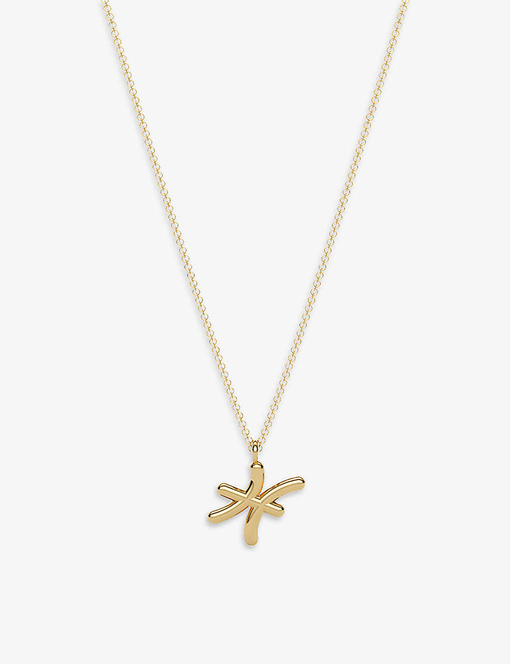 The Alkemistry Pisces Zodiac 18ct Yellow-gold Necklace
