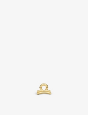 The Alkemistry Libra Zodiac 18ct Recycled Yellow-gold Stud Earring