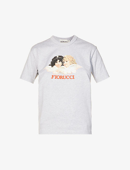 FIORUCCI: Angels graphic-print organic cotton-jersey T-shirt