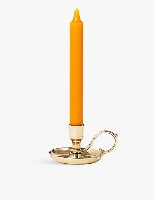 TRUDON: Dutch brass candlestick holder