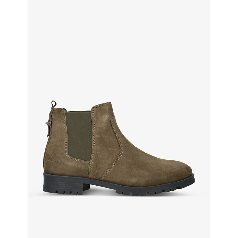 Barbour Nina Leather Ankle Boots In Brown