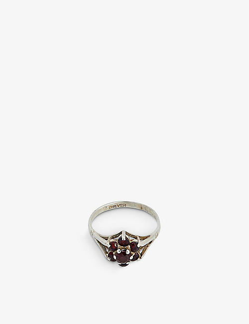A SOUTH LONDON MAKERS MARKET: Sorrell Jewels pre-loved garnet and sterling-silver ring