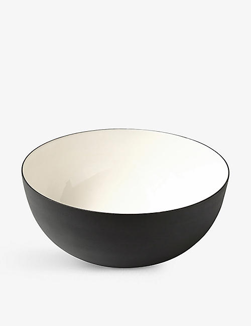 BE HOME: Contrast aluminium and enamel bowl 25.5cm
