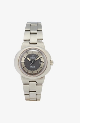 Reselfridges Watches Womens Silver Pre-loved Sn83 Omega Midi Dynamic Stainless-steel Automatic Watch