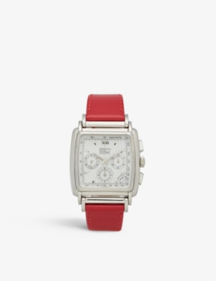 Reselfridges Watches Womens Black White Pre-loved Jrbr5 Zenith El Primero Stainless-steel Automatic  In Red
