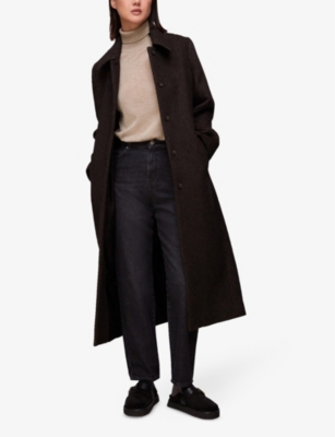 WHISTLES: Sparkle roll-neck wool-blend jumper