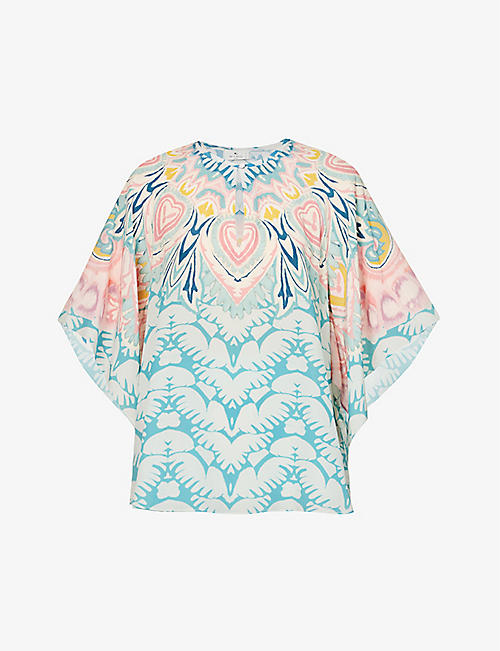 ETRO: Abstract-pattern relaxed-fit silk top