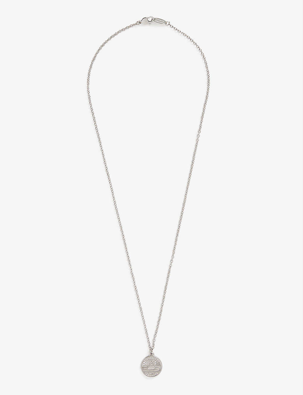 Vivienne Westwood Mens Rhodium Richmond Silver-toned Plated Brass Pendant Necklace