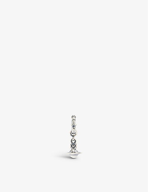 VIVIENNE WESTWOOD: Pauliana orb-pendant brass single earring
