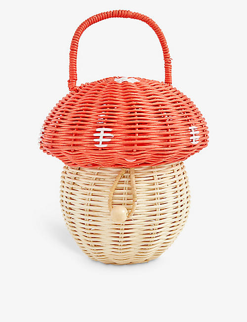 MERI MERI: Toadstool rattan top-handle basket