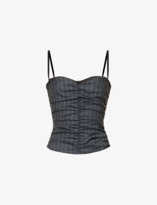 Miaou Gray Renzo Tank Top In Brixton Stripe