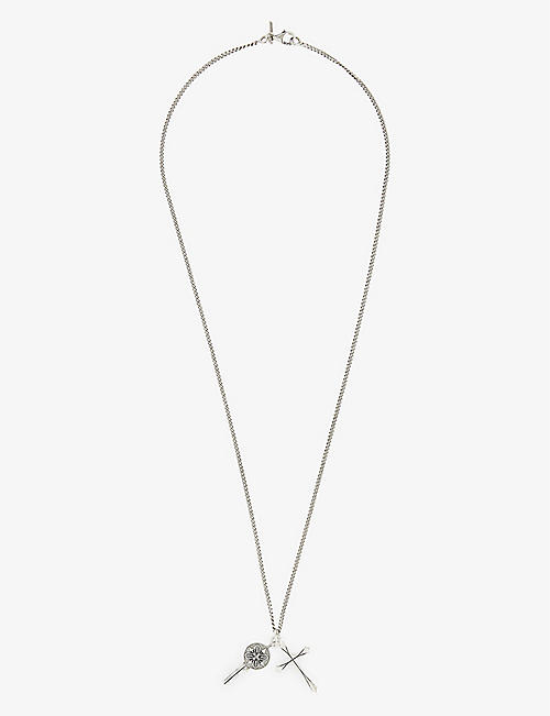 EMANUELE BICOCCHI: Key and cross sterling-silver necklace