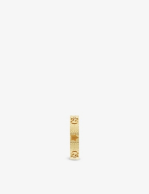 Shop Gucci Women's Yellow Gold Icon 18ct Yellow-gold Ring