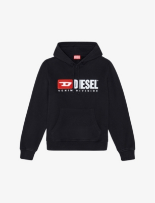 Diesel Mens 9xx S-ginn Brand-print Cotton-jersey Hoody