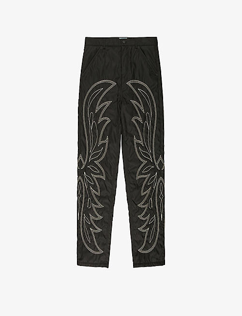 BALLY: Patterned straight-leg recycled-nylon trousers