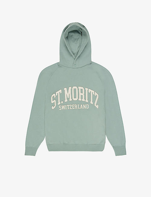 BALLY: St-Moritz text-appliqué cashmere hoody