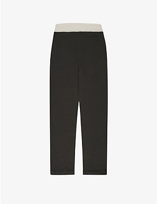 BALLY: Logo-embroidered straight-leg cashmere jogging bottoms