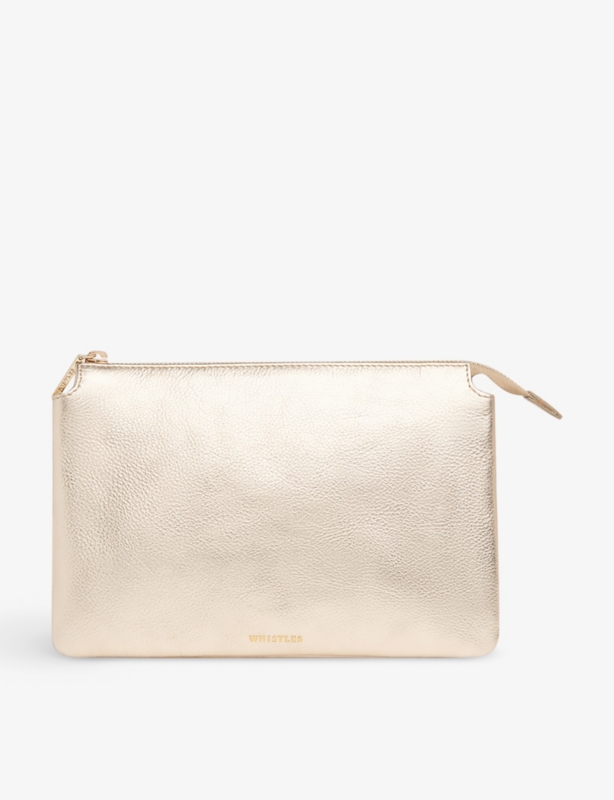 Elita leather clutch bag