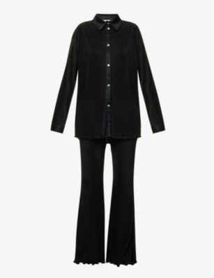 SLEEPER: Origami plissé woven pyjamas