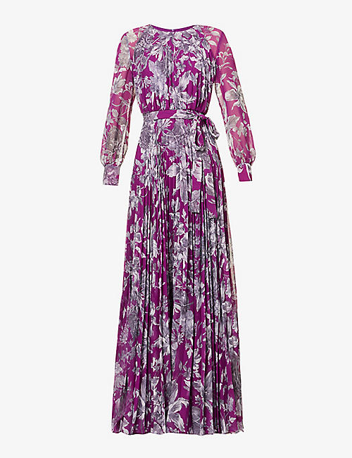 ERDEM: Lindsay floral-patterned woven maxi dress