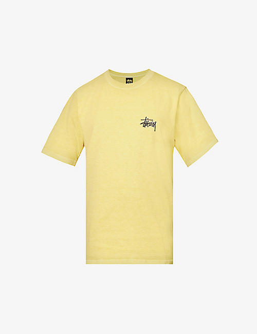 STUSSY: Pigment-dyed cotton T-shirt